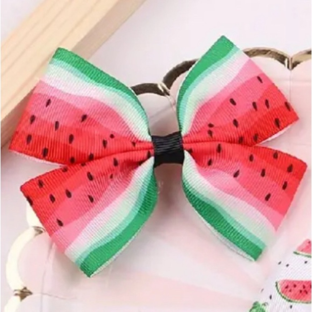 🔴 Watermelon Hair Bow Clip Set of 2